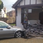 An elderly man in Preston had to be pulled from the wreckage of his car after crashing into his own house. Taken from a report in the Lancashire Evening Post