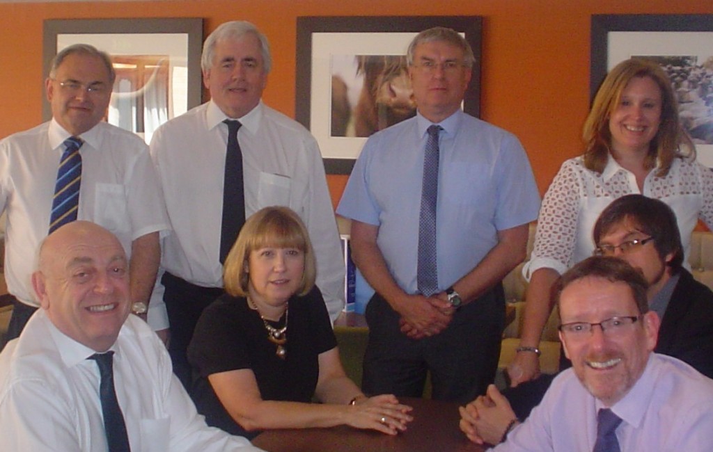 From the left; standing from left Gavin, Peter, Chris, Carly; seated  John, Lynne, Neil, Gareth  